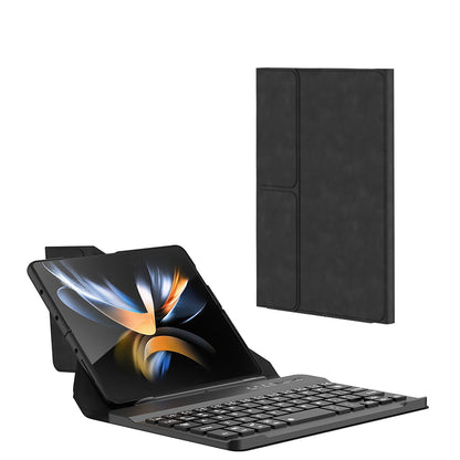 Galaxy Z Fold 2 Kılıf Standlı Klavyeli Kalem Bölmeli Zore Kıpta Klavyeli Kılıf