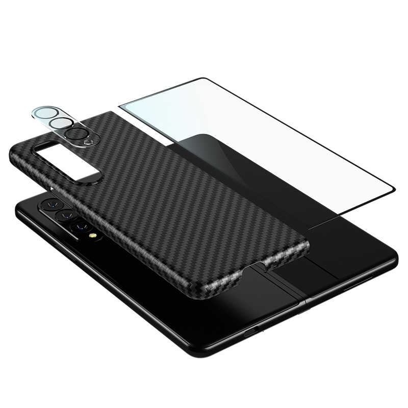 Galaxy Z Fold 3 Kılıf Benks 3 in 1 Suit Kapak Siyah