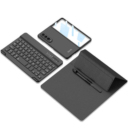Galaxy Z Fold 3 Kılıf Standlı Bluetooth Klavyeli Zore Kıpta Keyboard Set Kılıf