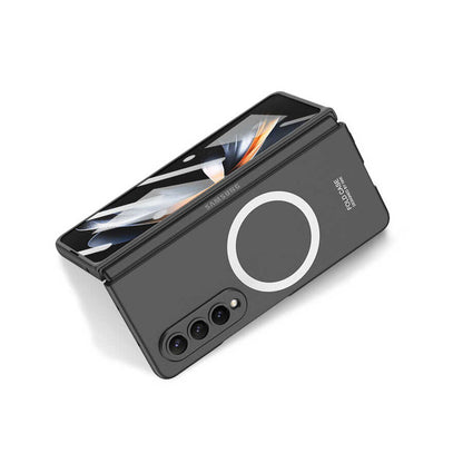 Galaxy Z Fold 4 Kılıf Wireless Şarj Özellikli Zore Kıpta M-safe Kılıf