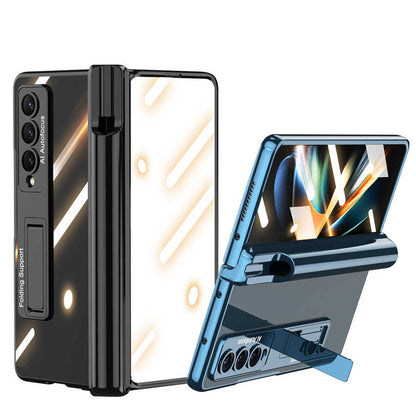 Galaxy Z Fold 4 Kılıf Zore Kıpta Standlı Kalem Bölmeli Kılıf
