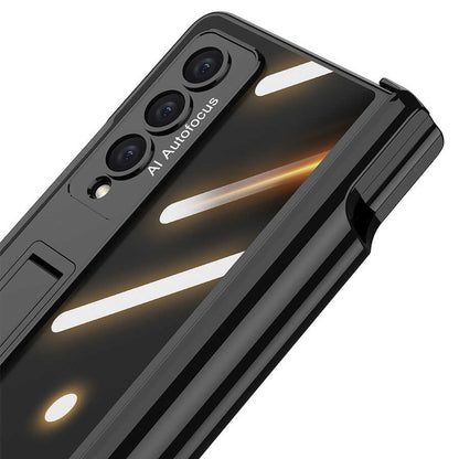 Galaxy Z Fold 4 Kılıf Zore Kıpta Standlı Kalem Bölmeli Kılıf