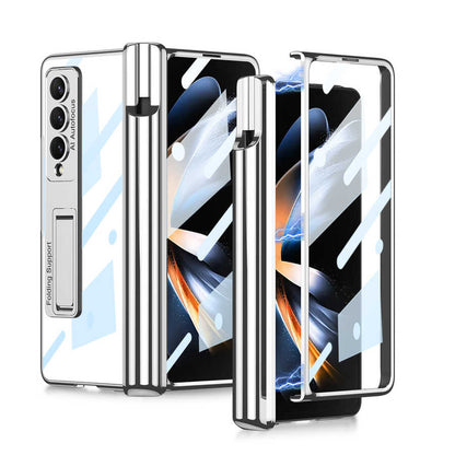 Galaxy Z Fold 4 Kılıf Zore Kıpta Standlı Kalem Bölmeli Kılıf
