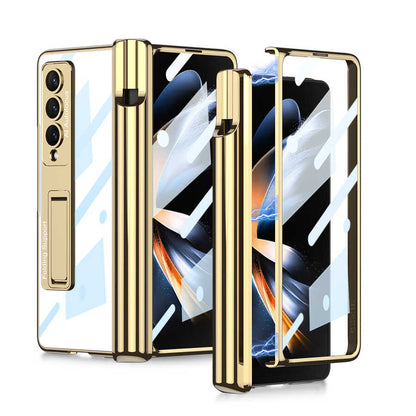 Galaxy Z Fold 4 Kılıf Zore Kıpta Standlı Kalem Bölmeli Kılıf