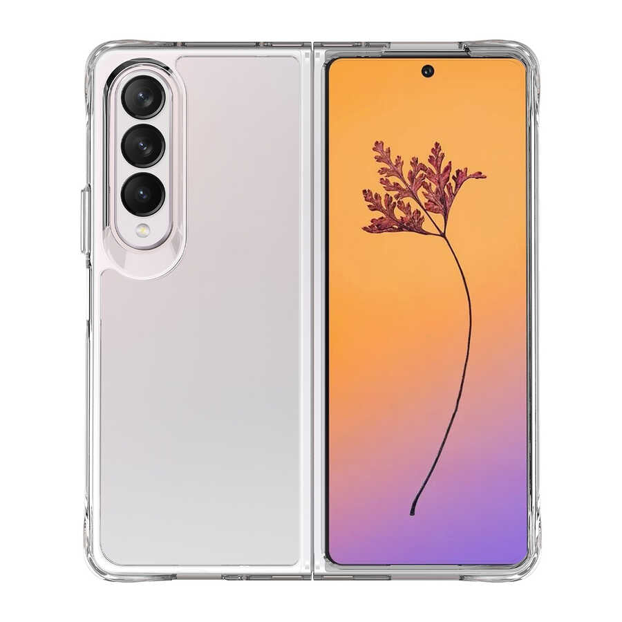Galaxy Z Fold 4 Kılıf Zore Vonn Kapak Renksiz