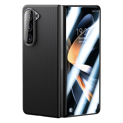 Galaxy Z Fold 5 Benks Combo Üçlü Aksesuar Seti (600D Kevlar Kapak + Corning Ekran Koruyucu + Kamera Lens Koruyucu) Siyah