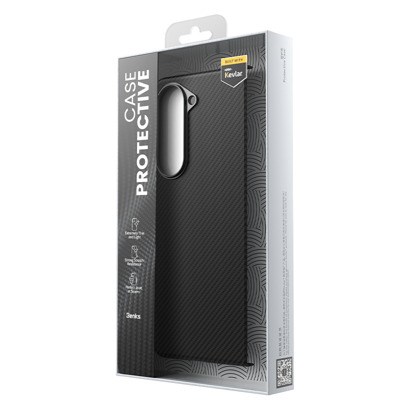 Galaxy Z Fold 5 Benks Combo Üçlü Aksesuar Seti (600D Kevlar Kılıf + Corning Ekran Koruyucu + Kamera Lens Koruyucu)