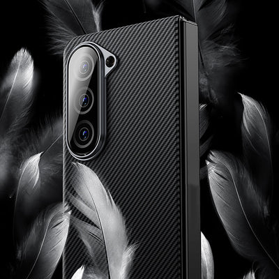 Galaxy Z Fold 5 Benks Combo Üçlü Aksesuar Seti (600D Kevlar Kapak + Corning Ekran Koruyucu + Kamera Lens Koruyucu) Siyah