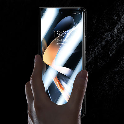Galaxy Z Fold 5 Benks Combo Üçlü Aksesuar Seti (600D Kevlar Kapak + Corning Ekran Koruyucu + Kamera Lens Koruyucu) Siyah