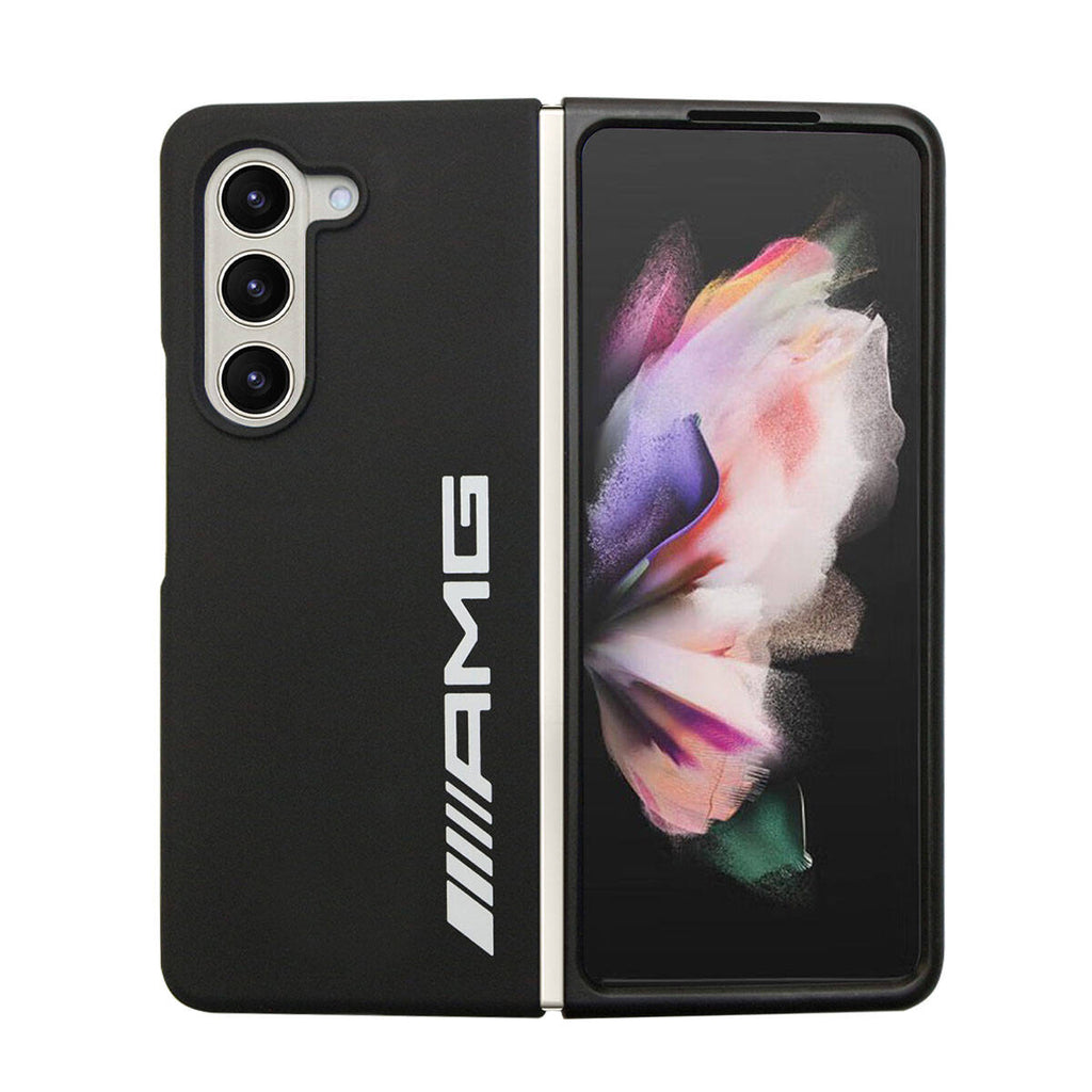 Galaxy Z Fold 5 Kılıf AMG M-safe Şarj Özellikli Büyük Logo Dizayn Orjinal Lisanslı Kılıf