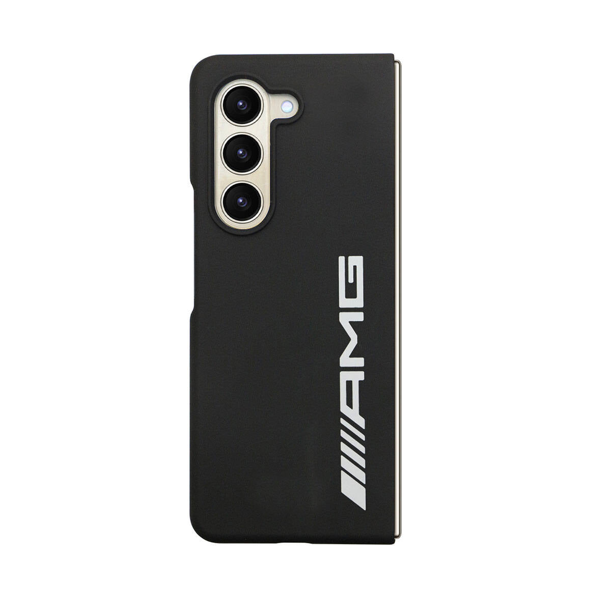 Galaxy Z Fold 5 Kılıf AMG M-safe Şarj Özellikli Büyük Logo Dizayn Orjinal Lisanslı Kılıf