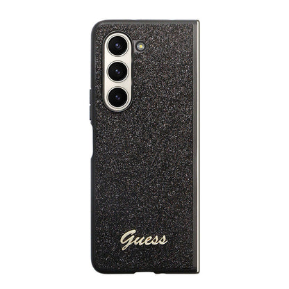 Galaxy Z Fold 5 Kılıf Guess Orjinal Lisanslı Yazı Logolu Glitter Script Kılıf