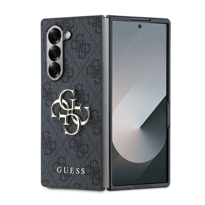 Galaxy Z Fold 6 Kılıf Guess Orjinal Lisanslı Leather Metal Logo Kılıf