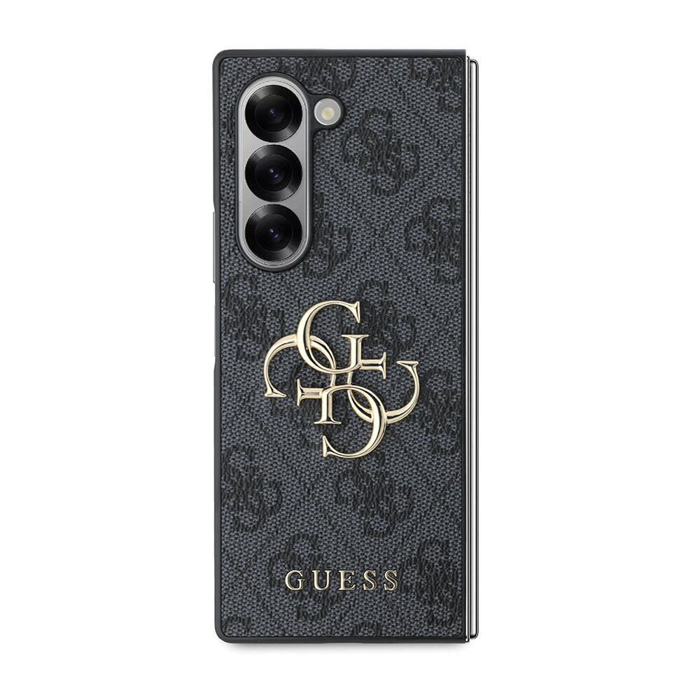 Galaxy Z Fold 6 Kılıf Guess Orjinal Lisanslı Leather Metal Logo Kılıf