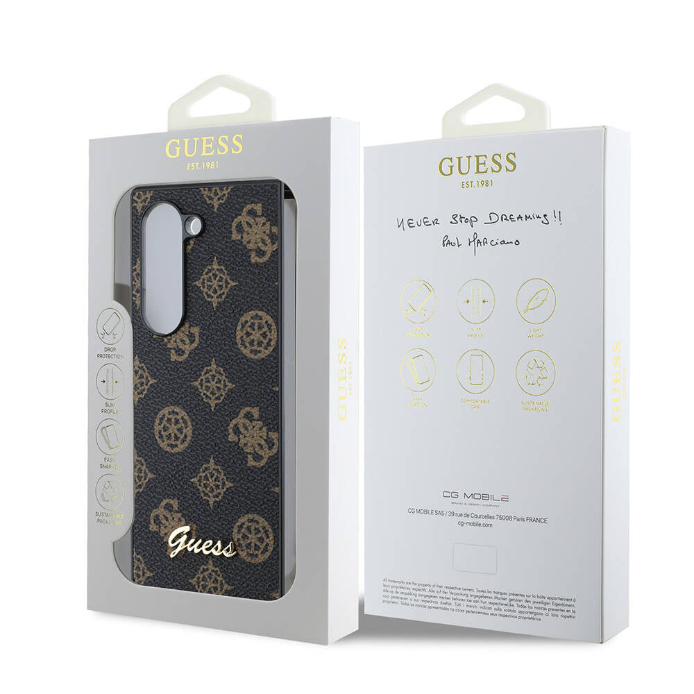 Galaxy Z Fold 6 Kılıf Guess Orjinal Lisanslı Peony Script Kılıf