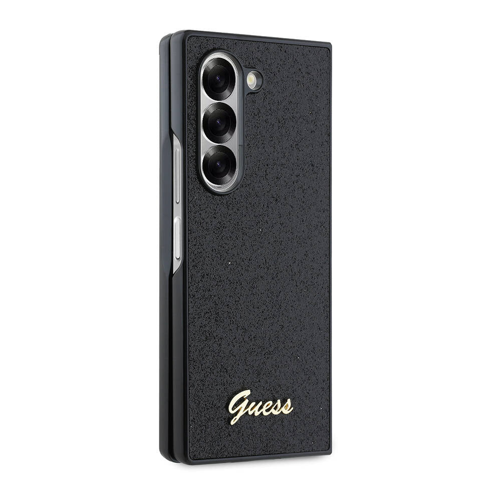 Galaxy Z Fold 6 Kılıf Guess Orjinal Lisanslı Yazı Logolu Glitter Script Kılıf