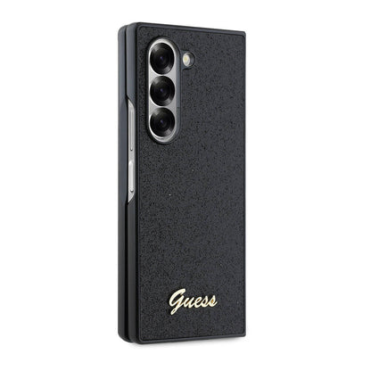 Galaxy Z Fold 6 Kılıf Guess Orjinal Lisanslı Yazı Logolu Glitter Script Kılıf