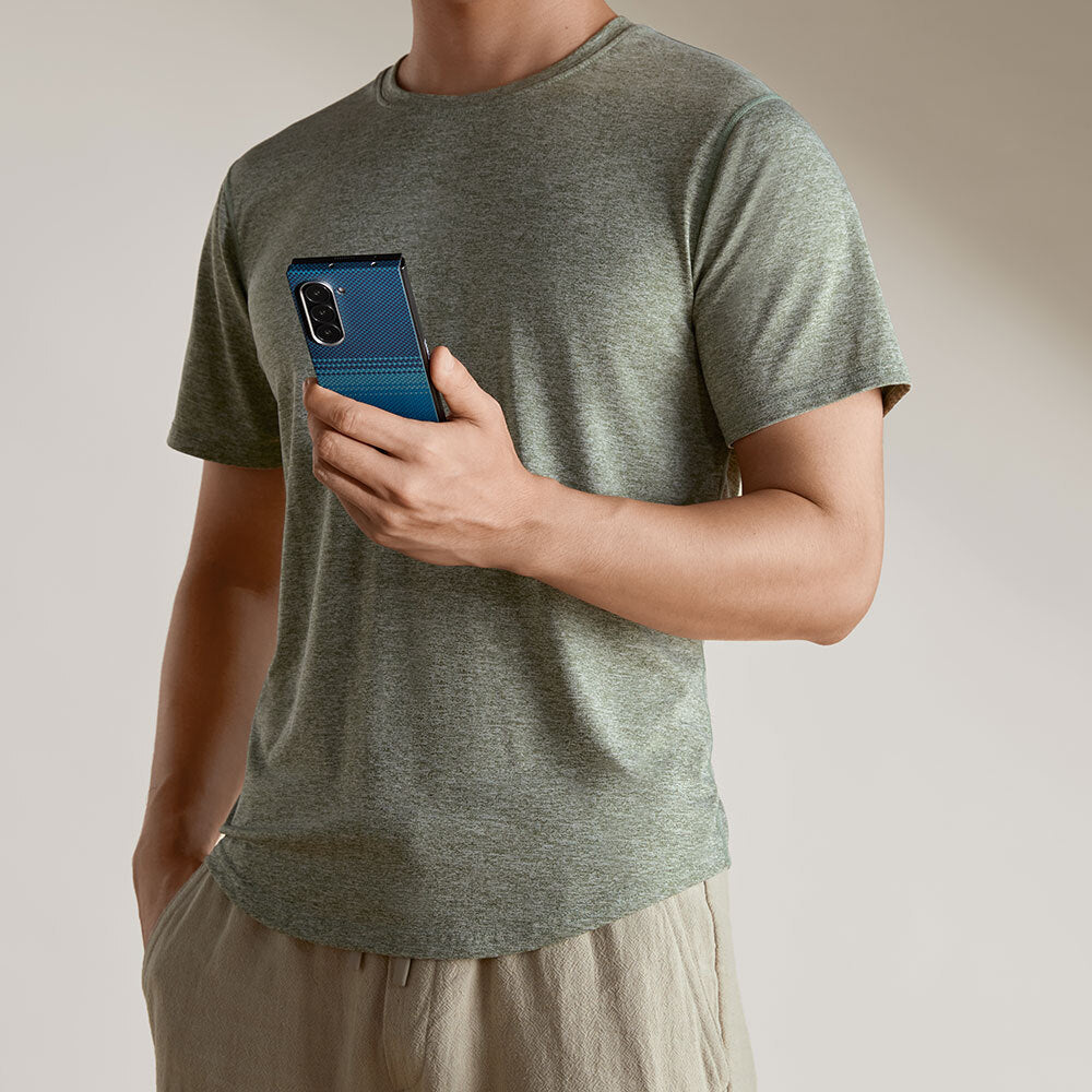 Galaxy Z Fold 6 Kılıf M-safe Şarj Özellikli Aramid Fiber Pitaka Tactile Woven Sunset-Moonrise Serisi Moonrise Kılıf