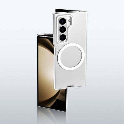 Galaxy Z Fold 6 Kılıf Magsafe Şarj Özellikli Şeffaf Youngkit Crystal Shield Serisi Kapak Şeffaf