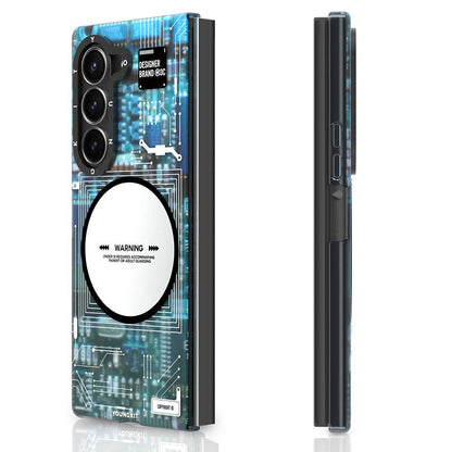 Galaxy Z Fold 6 Kılıf M-safe Şarj Özellikli Youngkit Technology Serisi Kılıf