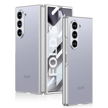 Galaxy Z Fold 6 Kılıf Titanyum Metal Tasarımlı Zore Kıpta Caz Kılıf