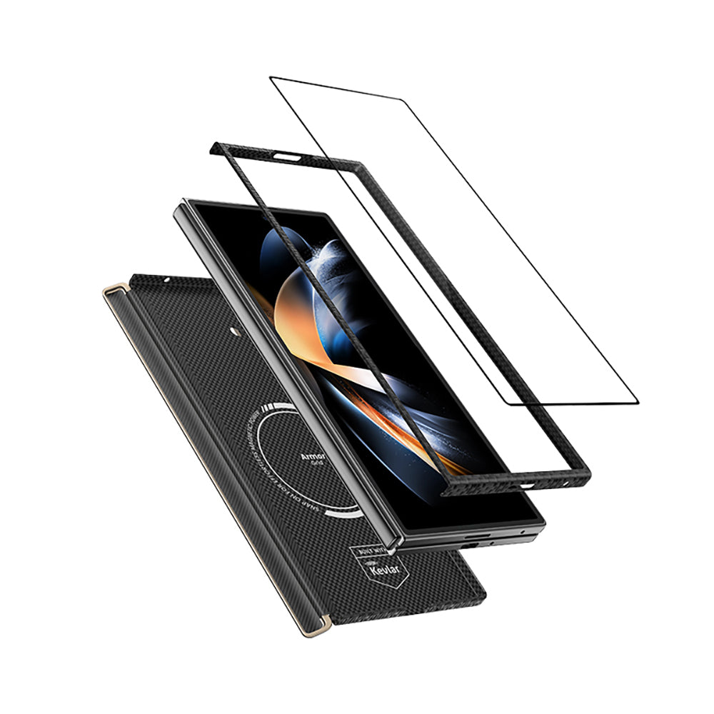 Galaxy Z Fold 7 Benks ArmorAir ArmorGrid Grand Combo Üçlü Aksesuar Seti (Ön Arka Kevlar Kılıf + Ekran Koruyucu)