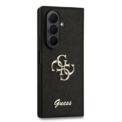 Galaxy Z Fold 7 Kılıf Guess Orjinal Lisanslı 4G Büyük Metal Logolu Glitter Kılıf