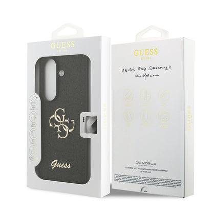 Galaxy Z Fold 7 Kılıf Guess Orjinal Lisanslı 4G Büyük Metal Logolu Glitter Kılıf