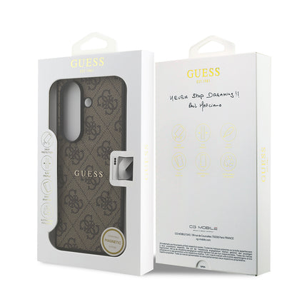 Galaxy Z Fold 7 Kılıf Guess Orjinal Lisanslı M-safe Şarj Özellikli 4G Desen Yazı Logolu Kılıf