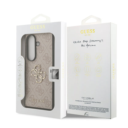 Galaxy Z Fold 7 Kılıf Guess Orjinal Lisanslı PU Deri Büyük Metal Logo Dizaynlı Kılıf