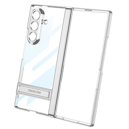 Galaxy Z Fold 7 Kılıf Kamera Korumalı Şeffaf Tasarımlı Zore Lego Standlı Kılıf