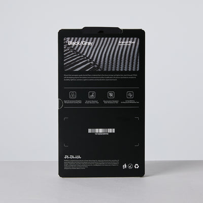 Galaxy Z Fold 7 Kılıf M-safe Şarj Özellikli 600D Aramid Fiber Pitaka Ultra-Slim Classic Serisi Black-Grey Twill Kapak Siyah-Gri