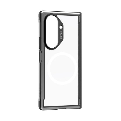 Galaxy Z Fold 7 Kılıf M-safe Şarj Özellikli Airbagli Raptic Shield Serisi Şeffaf Arka Yüzey Kılıf