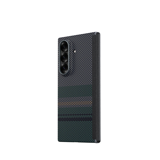 Galaxy Z Fold 7 Kılıf M-safe Şarj Özellikli Karbon Fiber Tasarımlı Benks Aurora ArmorAir Kevlar Kılıf