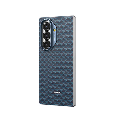Galaxy Z Fold 7 Kılıf M-safe Şarj Özellikli Raptic Aramid Skin Origin Serisi Kapak Lacivert