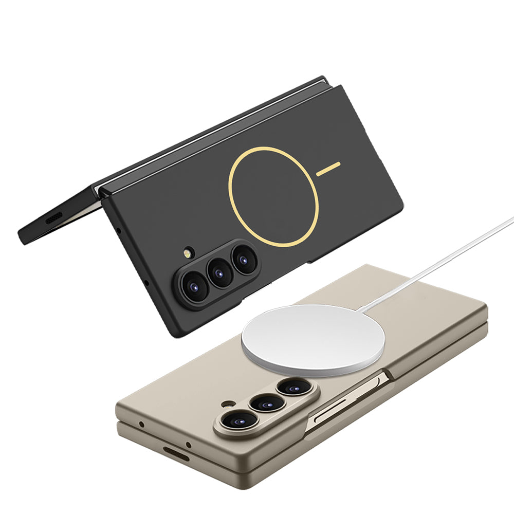 Galaxy Z Fold 7 Kılıf Wireless Şarj Özellikli Zore Kıpta M-safe Kılıf