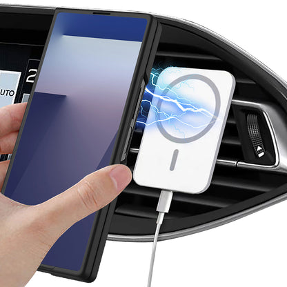 Galaxy Z Fold 7 Kılıf Wireless Şarj Özellikli Zore Kıpta M-safe Kılıf