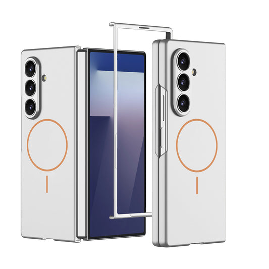 Galaxy Z Fold 7 Kılıf Wireless Şarj Özellikli Zore Kıpta M-safe Kılıf