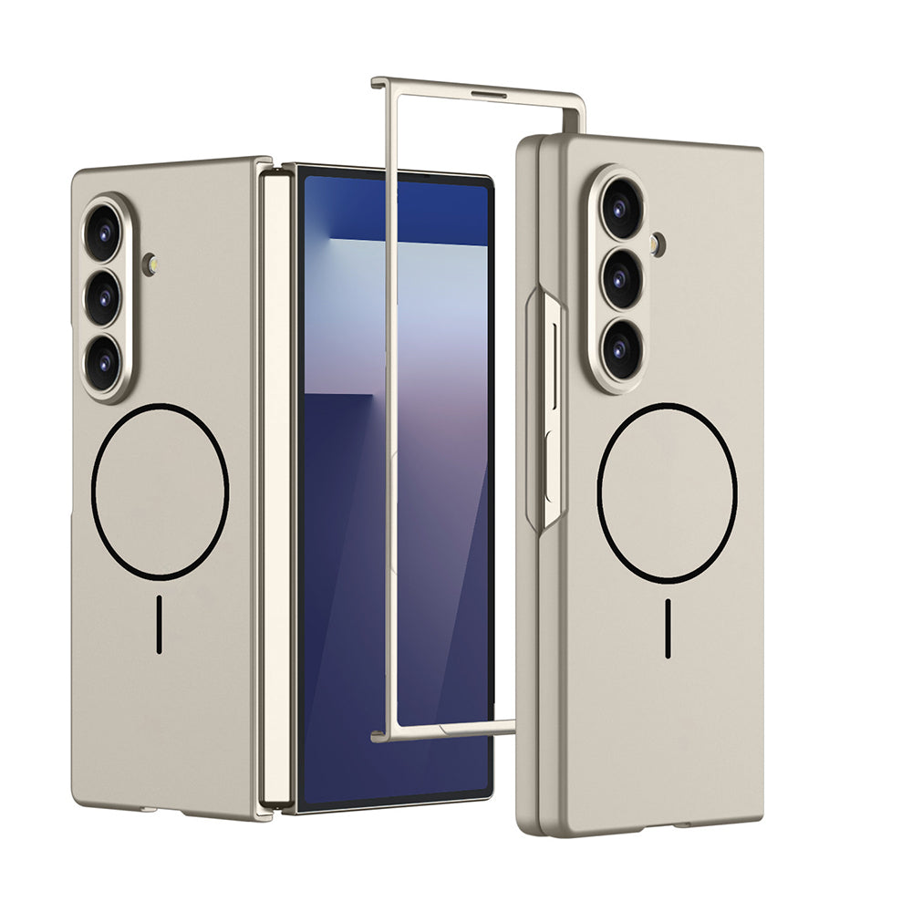 Galaxy Z Fold 7 Kılıf Wireless Şarj Özellikli Zore Kıpta M-safe Kılıf