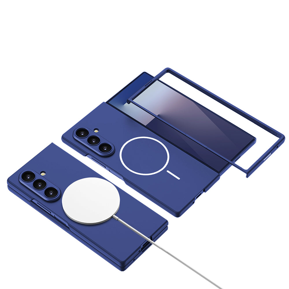 Galaxy Z Fold 7 Kılıf Wireless Şarj Özellikli Zore Kıpta M-safe Kılıf