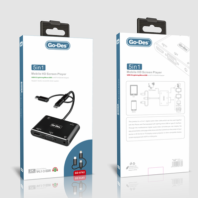 Go Des GD-8762 5 in 1 Mobile HD Screen Player Siyah