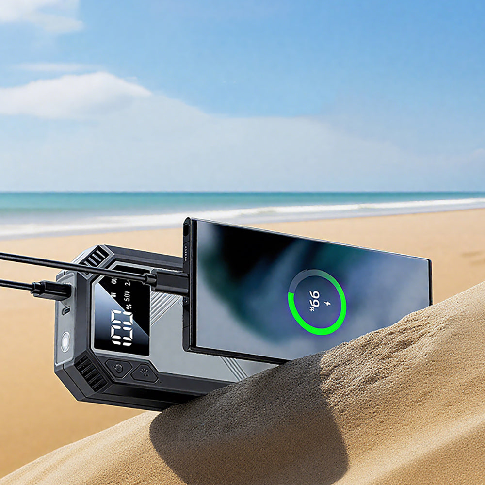 Go Des GD-B635 LED Işıklı Araç Akü Acil Durum Takviye Güç Kaynağı 12V Siyah