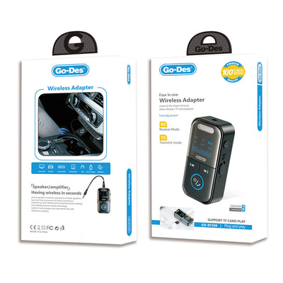 Go-Des GD-BT208 Tak Çalıştır 4in1 Wireless Adaptör V5.3 Siyah