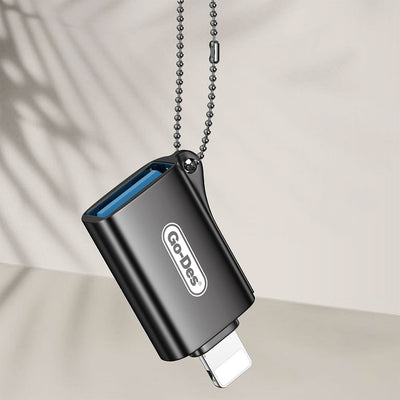 Go Des GD-CT066 USB-A to Lightning OTG Adaptör Siyah