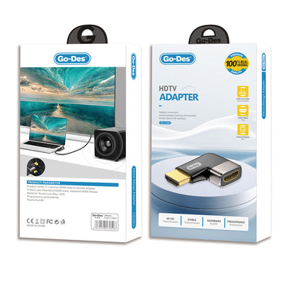 Go-Des GD-CT081 HDTV HDMI Adaptör 8K HD 2.1 Versiyon Görüntü Aktarım Cihazı Siyah