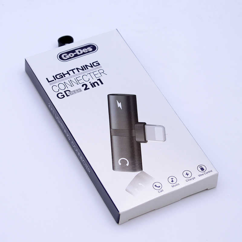 Go Des GD-CT013 2 in 1 Lightning Kulaklık ve Şarj Çevirici Connector