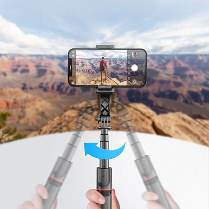 Go-Des GD-F06 Bluetooth Kumandalı Teleskopik Tripodlu Sarsılma Engelleyicili Selfie Çubuğu
