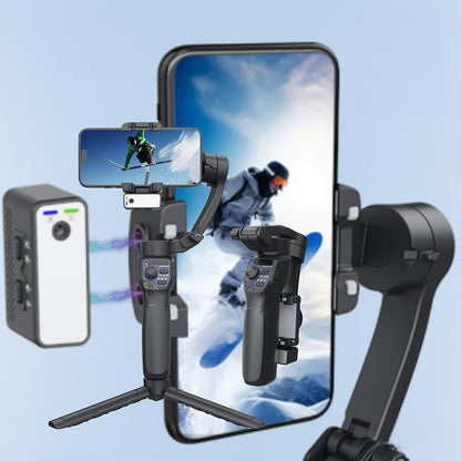 Go Des GD-F11 3 Eksenli El Tipi Yüz Tanıma Takip Özellikli Led Işıklandırma Aparatlı Gimbal Stabilizatör