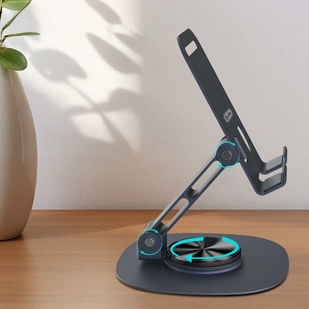 Go Des GD-HD373 Ayarlanabilir Katlanabilir 360 Derece Dönebilen Telefon ve Tablet Standı Siyah