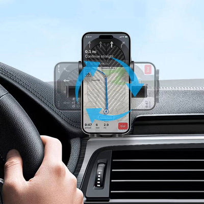 Go Des GD-HD642 360° Dönebilen Vantuzlu Tasarım Araç Telefon Tutucu Siyah